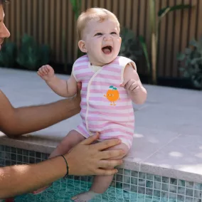   Sunnylife baba neoprén úszóruha - Poppy the Peach Cream - 6–18 hó