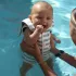 Sunnylife baba neoprén úszóruha - Sammy the Seagull Green Stripe - 6-18 hó