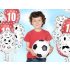 Focista és labda mintás lufi 30 cm