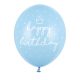 Happy Birthday feliratos lufi - pasztell kék - 6db-os csomag