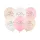 Happy Birthday Feliratos Lufik - 30 cm - Pink mix 6 db