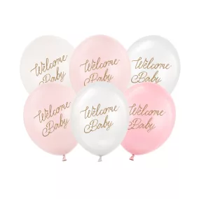 Welcome Baby Feliratos Lufik - 30 cm - Pink mix 6 db