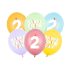 2-es Happy Birthday Lufik - 30 cm – Pasztell színű vegyes szett 6 db