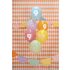 9-es Happy Birthday Lufik - 30 cm – Pasztell színű vegyes szett 6 db