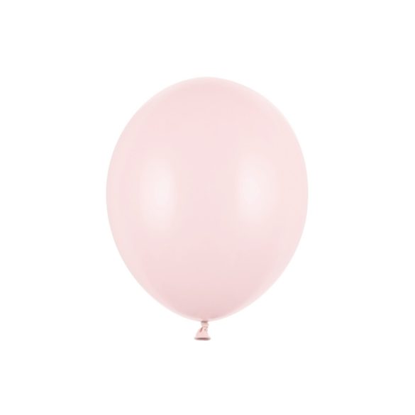 Erős léggömb - 43 cm - pasztell halvány rózsaszín - 25 db/csomag