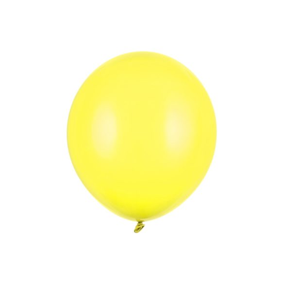 Erős léggömb - 43 cm - pasztell citromsárga - 25 db/csomag