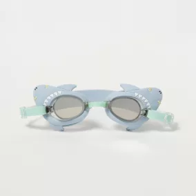 Sunnylife Gyerek úszószemüveg - Mini Salty the Shark Aqua