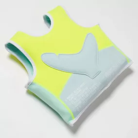   Sunnylife Gyerek úszómellény - Salty the Shark Aqua Neon Yellow