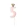 5-ös születésnapi szám gyertya - pink - 9.5 cm