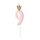 9-es születésnapi szám gyertya - pink - 9.5 cm