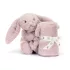 Jellycat szundikendő - Rózsa nyuszi díszdobozban