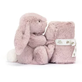 Jellycat szundikendő - Rózsa nyuszi díszdobozban