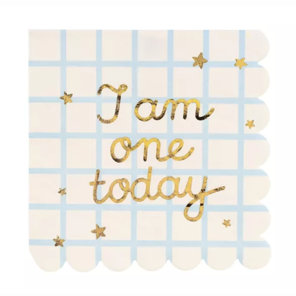 Szalvéta ''I am one today'' - 12 db-os csomag