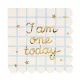 Szalvéta ''I am one today'' - 12 db-os csomag