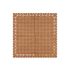 Hullámos szélű szalvéta zabla mintával - 33x33 cm - barna - 12 db/csomag