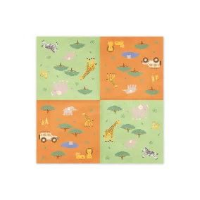 Safari szalvéták 33x33 cm 12 db/csomag