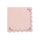 Hullámos szélű szalvéta - 33x33 cm - light pink - 12 db/csomag