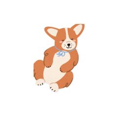 Szalvéták - Corgi - 11x15 cm 12 db-os csomag
