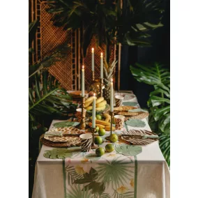   Monstera levél formájú szalvéták - 29 -1 × 36 cm - zöld - 12 db/csomag