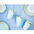 Light blue papírszívószál - 10 db-os csomag