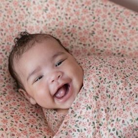 Little Dutch gumis lepedő 60x120 cm Fairy Floral