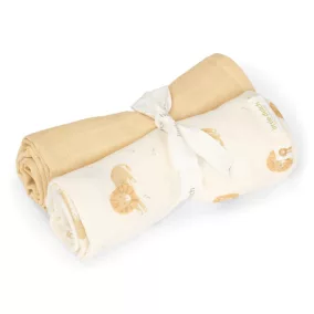   Little Dutch muszlin textilpelenka 70x70 cm 2 db - Safari Leo