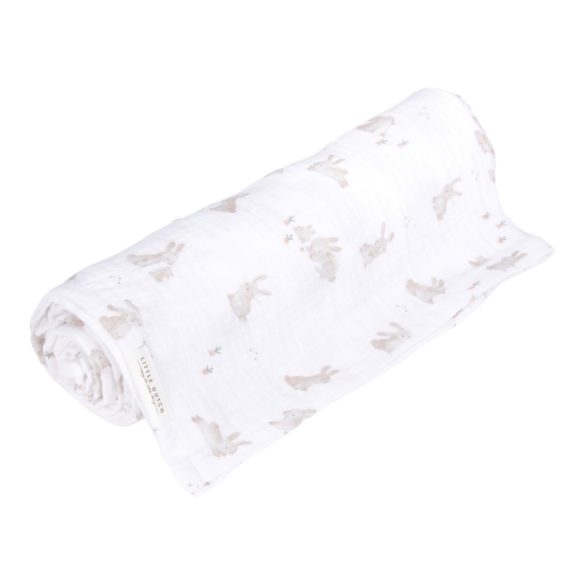Little Dutch textilpelenka 120x120 cm - Baby Bunny