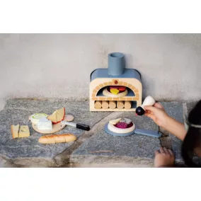 Tender Leaf Pizza kemence farönkökkel és hozzávalókkal