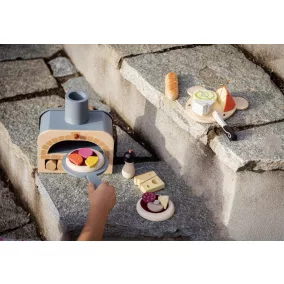 Tender Leaf Pizza kemence farönkökkel és hozzávalókkal