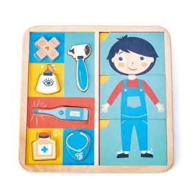 Fa puzzle - Emberi test felfedezése