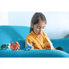 Tengeri állatok fa polcon