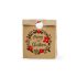 Ajándéktáska - Merry Christmas - kraft - 25×11×27 cm - 3 db/csomag