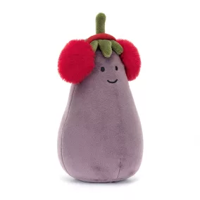 Jellycat plüss - Fülvédős padlizsán
