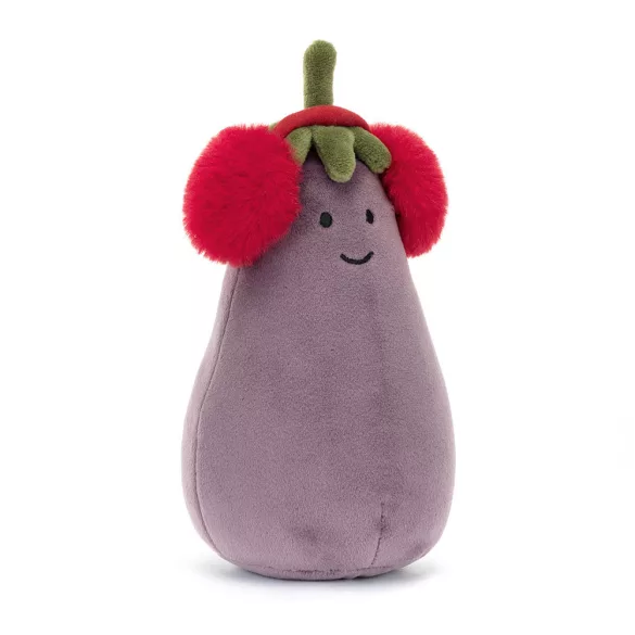 Jellycat plüss - Fülvédős padlizsán