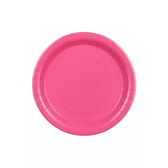 Papírtányér - dark pink - 6 db-os csomag