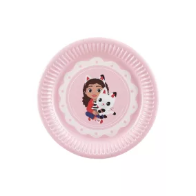   Gabi babaháza papír tányér - 18 cm - 1 csomag/6 db - Gabi és Pandi