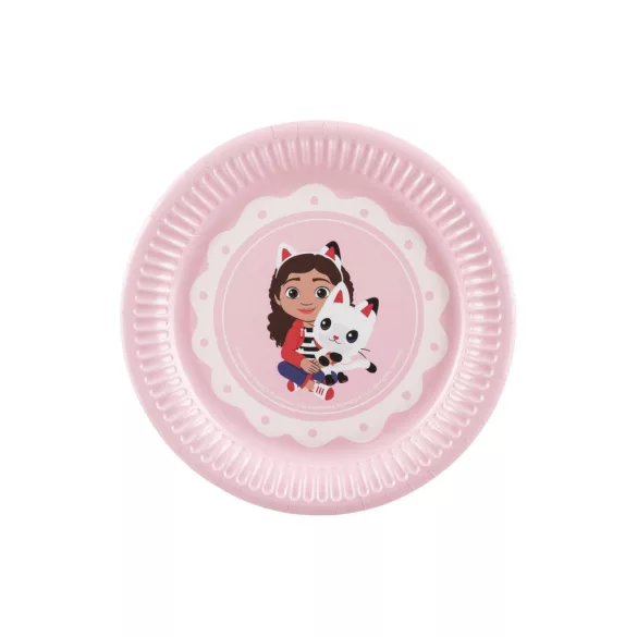 Gabi babaháza papír tányér - 18 cm - 1 csomag/6 db - Gabi és Pandi