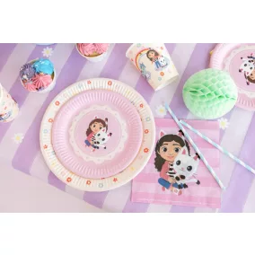   Gabi babaháza papír tányér - 18 cm - 1 csomag/6 db - Gabi és Pandi
