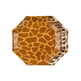 Safari mintás papír tányérok 23 cm vegyes 6 db/csomag