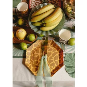 Safari mintás papír tányérok 23 cm vegyes 6 db/csomag