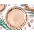 Rose gold papírtányér - 6 db-os szett
