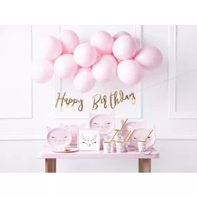 Cicás papírtányér - light pink - 6 db-os szett