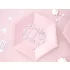 Happy Birthday papírtányér - light pink - 6 db-os szett