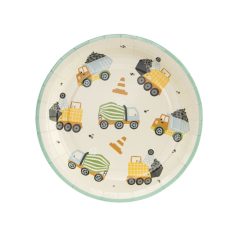 Munkagépes papírtányér - 6 db-os szett