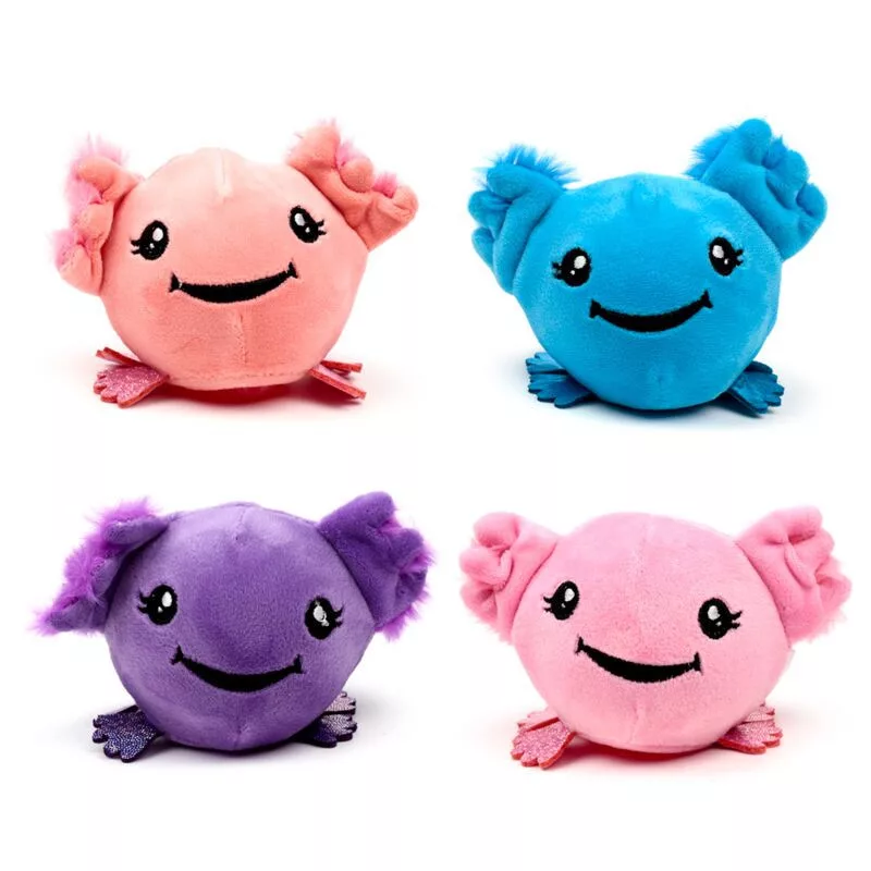 Slime Labda Nyomogatós Játék, Plüss - Slime Squeezy Labda - Axolotl