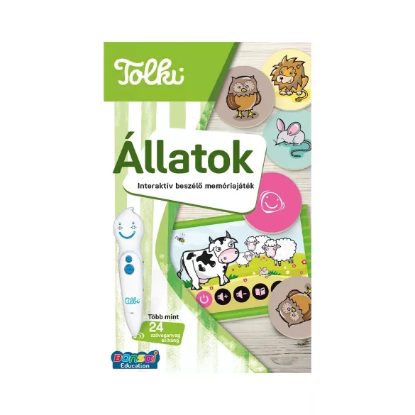 Tolki Interaktív beszélő memóriajáték - Állatok