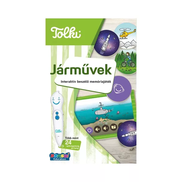 Tolki Interaktív beszélő memóriajáték - Járművek