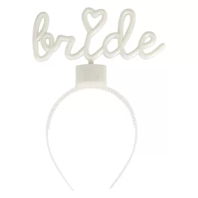 'Bride'' világítós fejpánt lánybúcsúra