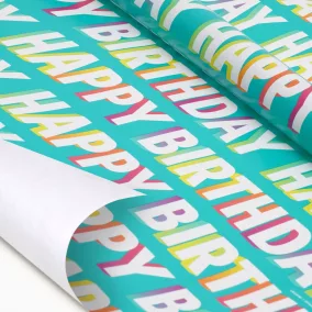 Legami tek.csomagolópapír (200x70 cm) Happy Birthday PARTY