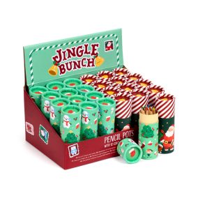 Színes Ceruzák Ceruzatartóban - Karácsonyi Csapat